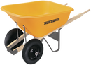 True Temper 8 Cubic Foot Poly Wheelbarrow With Dual Wheels