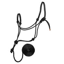 Weaver Leather Diamond Braid Rope Halter And Lead 3/8" Black
