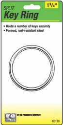 Hy-ko Products Company 1 3/4" Split key ring / 1 per card