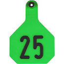 Y-Tex 4 Star Numbered Large Cattle Id Ear Tags Green 1- 25