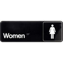 Hillman Group  Women's Restroom Sign (3" X 9")
