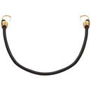 ProSource Bungee Stretch Cord, 10 mm Dia, 48 in L, Polypropylene, Black, Hook End