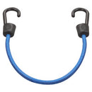 ProSource Bungee Stretch Cord, 8 mm Dia, 18 in L, Polypropylene, Blue, Hook End