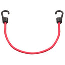 ProSource Bungee Stretch Cord, 8 mm Dia, 24 in L, Red, Hook End
