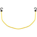 ProSource Bungee Stretch Cord, 8 mm Dia, 40 in L, Polypropylene, Yellow, Hook End