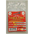 Tool City 4" Cable Tie, White, 100 Pack