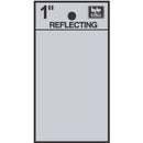 Address Letters, "Blank", Reflective Black/Silver Vinyl, Adhesive, 1-In.