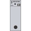 Address Letters, "Period", Reflective Black/Silver Vinyl, Adhesive, 3-In.