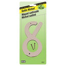 Address Number, Zinc With Satin Finish, 4-In., "8"