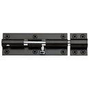 Barrel Bolt, Black, 6-In.