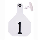 Y-Tex All American 2-Piece Combo Ear Tag Laser Large White 1-25