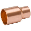 Coupling With Stop, Copper x Copper, 3/4 x 1/2-In.