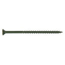 Deck Plus Self-Drilling Screws, Star, Green Ceramic, 2-In. x