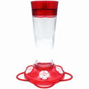 Hummingbird Feeder, Ruby Glass, 10-oz.