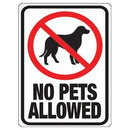 No Pets Sign, 8.5 x 12-In.