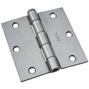 Plain Steel Removable-Pin Broad Hinge, 3.5-In.