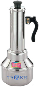 TABAKH Micro Puttu Kudam Cooker Stainless Steel Steamer, 0.5 Liter