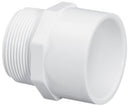 PVC Schedule 40 - Adapter, 1-1/2" Mpt X Slip White | 436-015