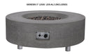 PyroMania Fire - Genesis Round Concrete Fire Pit Table