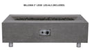 PyroMania Fire - Millenia Rectangle Concrete Fire Pit Table