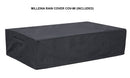 PyroMania Fire - Millenia Rectangle Concrete Fire Pit Table