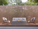 PyroMania Fire - Moderne Rectangle Concrete Fire Pit Table