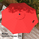 8-ribs Umbrella Canopy Replacement for Lyon 9FT