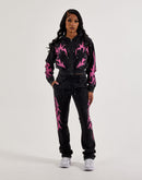 Red Fox Stacked Studded Flame Fleece Sweatpants