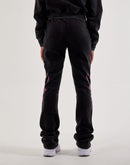 Red Fox Stacked Studded Flame Fleece Sweatpants