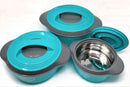 Cello Ripple Insulated Hotpot Pack of 3 Thermoware Casserole Set (500 ml, 1000 ml, 1500 ml)