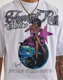 Roku Studio Elegant Rain Cropped Drop Shoulder Tee