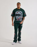 Roku Studio Flames Cropped Tee
