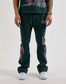 Roku Studio Flames Flared Fleece Pants