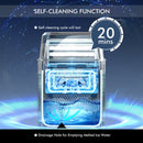 Electric Countertop Ice Maker With Ice Scoop and Basket-Sliver