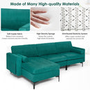 Modular 1/2/3/4-Seat L-Shaped Sectional Sofa Couch With Socket USB Port-3-Seat L-Shaped