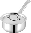 Vinod Smart Triply Stainless Steel Extra Deep Saucepan 18cm (2.2 Liter) With Lid