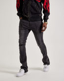 Serenede Nickel Stacked Flare Jeans