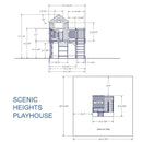 Backyard Discovery scenic Heights Cedar Playhouse