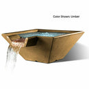 Slick Rock Concrete - Cascade Square Water Bowl
