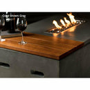 Slick Rock Concrete Oasis 48" Rectangular Concrete Fire Pit Table