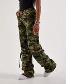 Smoke Rise Woodland Camo Wide-Leg Cargo Pants