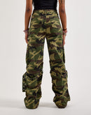 Smoke Rise Woodland Camo Wide-Leg Cargo Pants