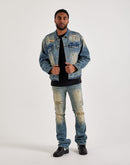 Smoke Rise Distressed Denim Jacket