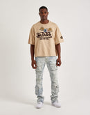 Smoke Rise Utility Pocket Stacked Denim Jeans