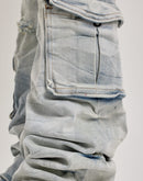 Smoke Rise Utility Pocket Stacked Denim Jeans