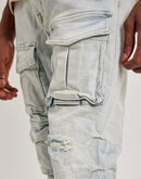 Smoke Rise Utility Pocket Stacked Denim Jeans