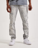Smoke Rise Distressed Slim Denim Jeans
