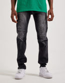 Smoke Rise Distressed Grunge Slim Denim Jeans