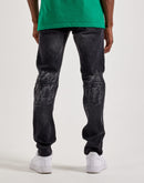 Smoke Rise Distressed Grunge Slim Denim Jeans