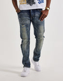 Smoke Rise Slim Distressed Denim Jeans